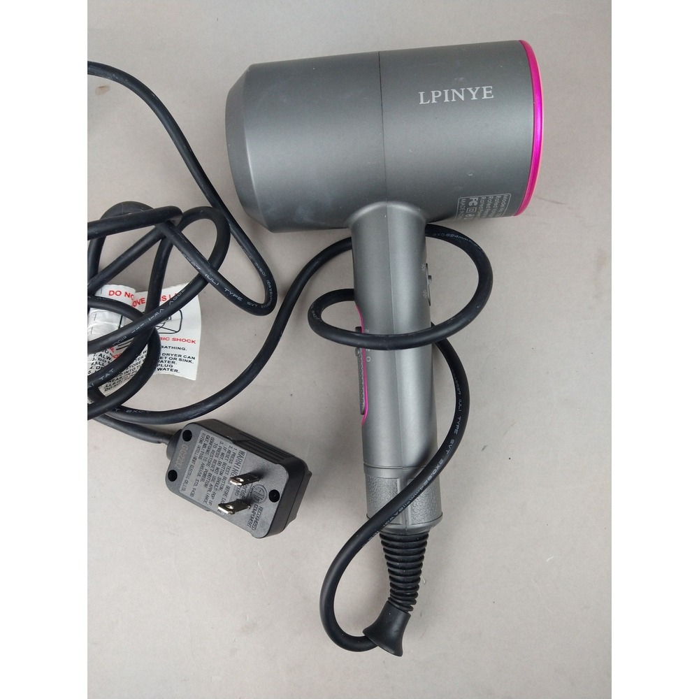 LPINYE Professional Ionic Hair Dryer Grey‎ and Pink High Speed Blow Dryer